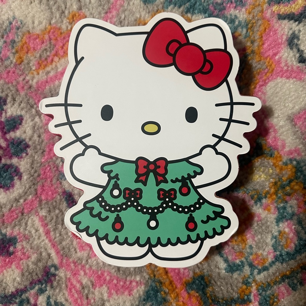 Xmas Hello Kitty Wooden Decor
